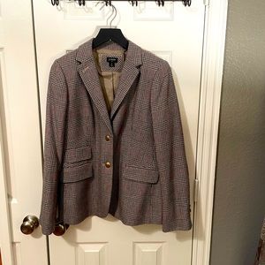 J. Crew Blazer in multi color houndstooth in size 10.